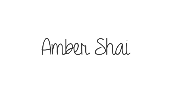 Amber Shaie font thumbnail