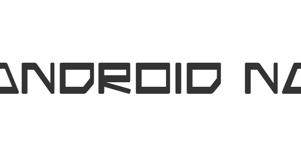 Android Nation font thumbnail