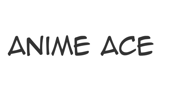 Anime Ace Font Download  Fonts4Free