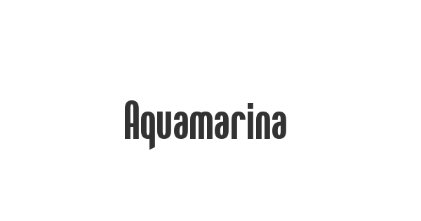 Aquamarina font thumbnail