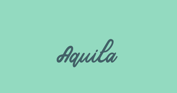 Aquila font thumbnail