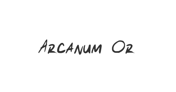 Arcanum Order font thumbnail