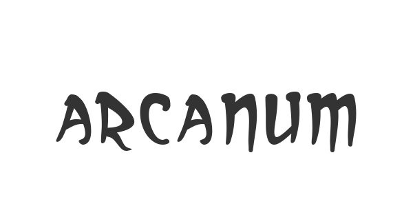 Arcanum font thumbnail