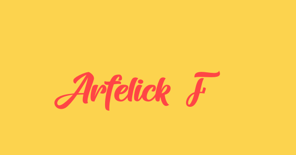 Arfelick Feather font thumbnail