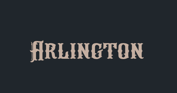Arlington font thumbnail