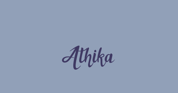 Athika font thumbnail