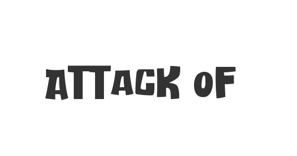 Attack Of Monster font thumbnail