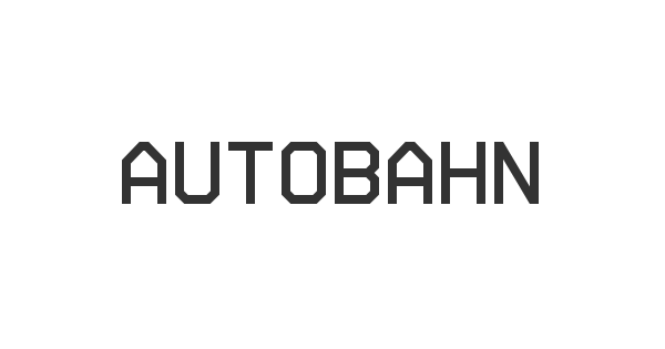 Autobahn font thumbnail