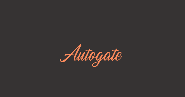 Autogate font thumbnail