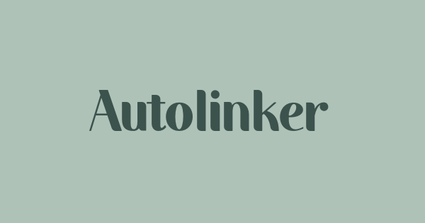 Autolinker font thumbnail