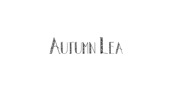 Autumn Leaves font thumbnail