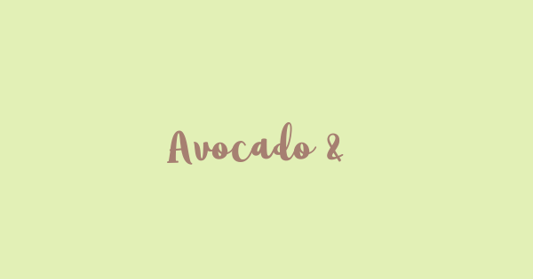 Avocado & Lime font thumbnail