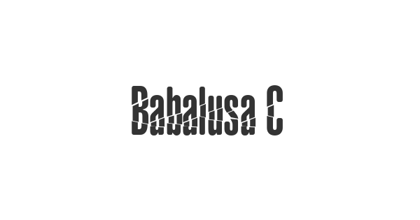 Babalusa Cut font thumbnail