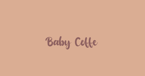 Baby Coffee font thumbnail