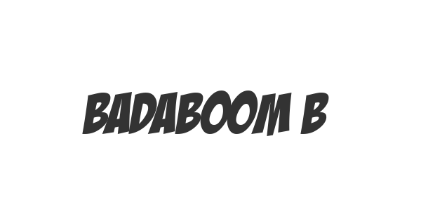 Badaboom BB font thumbnail