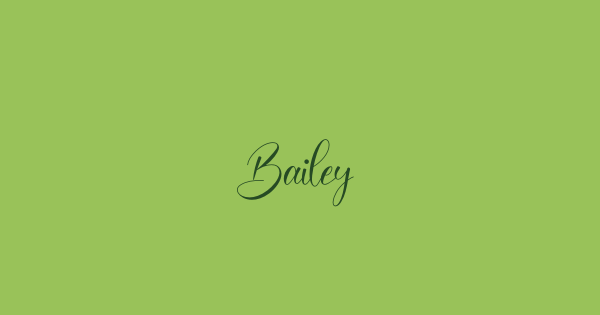 Bailey font thumbnail