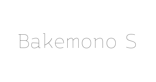 Bakemono Stereo font thumbnail