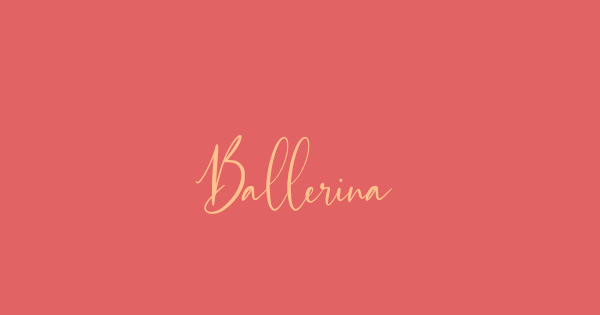 Ballerina font thumbnail