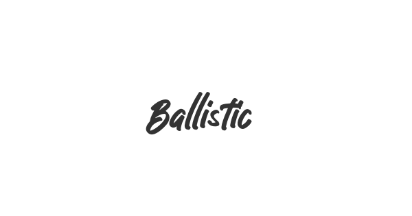 Ballistic font thumbnail