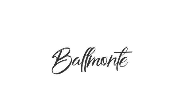 Ballmonte font thumbnail