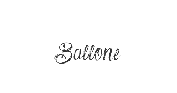 Ballone font thumbnail