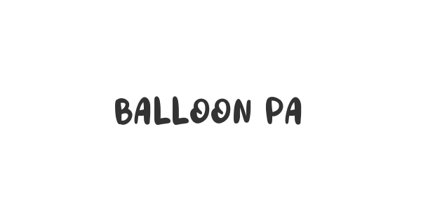 Balloon Party font thumbnail
