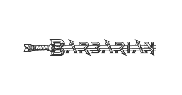 Barbarian font thumbnail