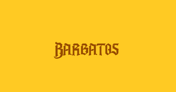 Barbatos font thumbnail