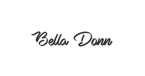 Bella Donna font thumbnail