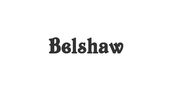 Belshaw font thumbnail
