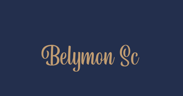 Belymon Script font thumbnail