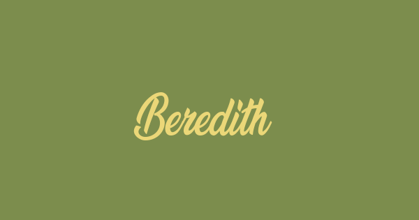 Beredith font thumbnail