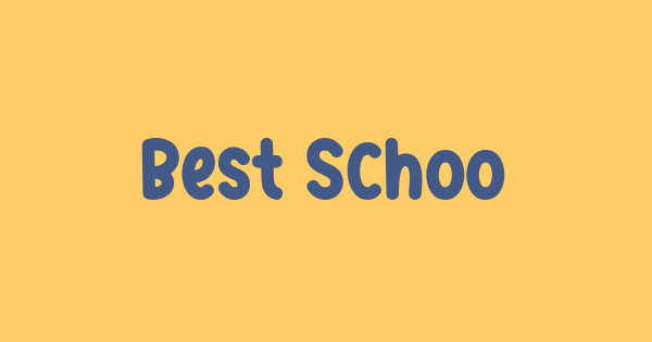 Best School font thumbnail
