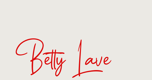 Betty Lavea font thumbnail