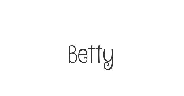 Betty font thumbnail