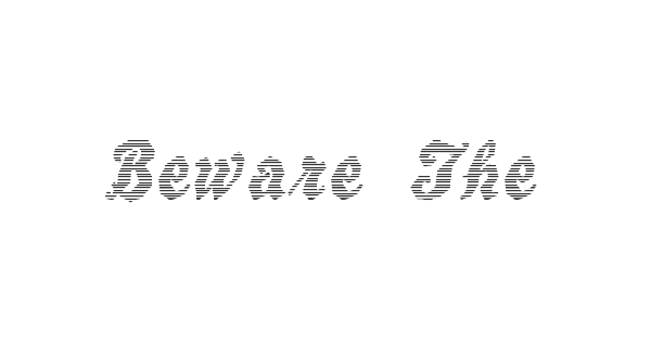 Beware The Neighboors Shadow font thumbnail