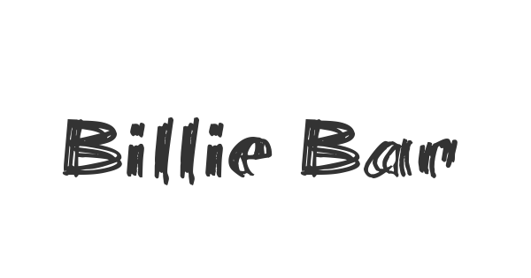 Billie Barred font thumbnail