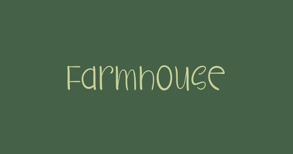 Farmhouse font thumbnail