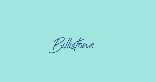 Billistone font thumbnail