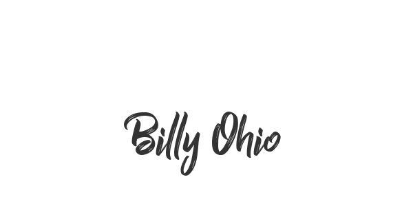 Billy Ohio font thumbnail