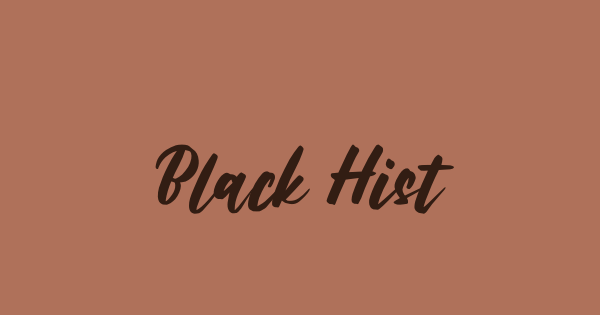 Black History font thumbnail