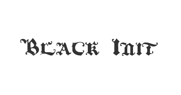 Black Initial Text font thumbnail