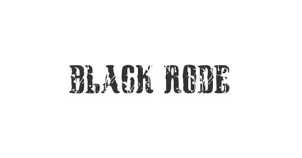 Black Rodeo font thumbnail