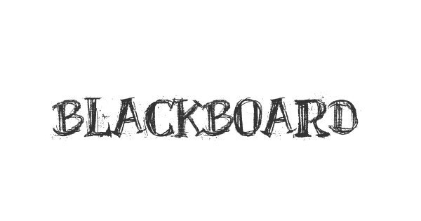 BlackBoard font thumbnail
