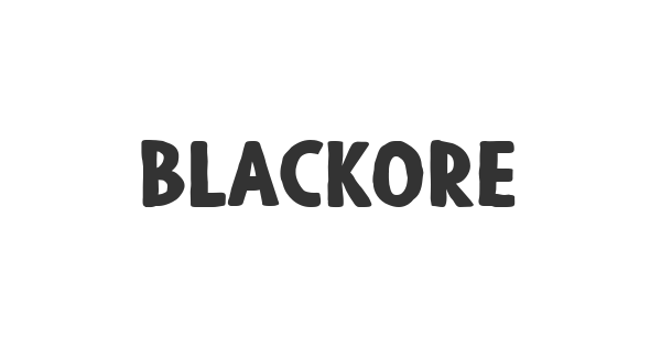 Blackore font thumbnail