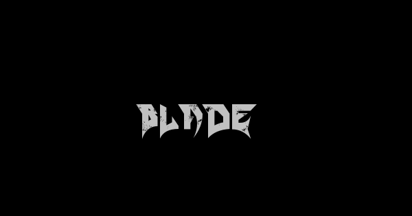 Blade font thumbnail