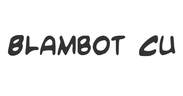 Blambot Custom font thumbnail
