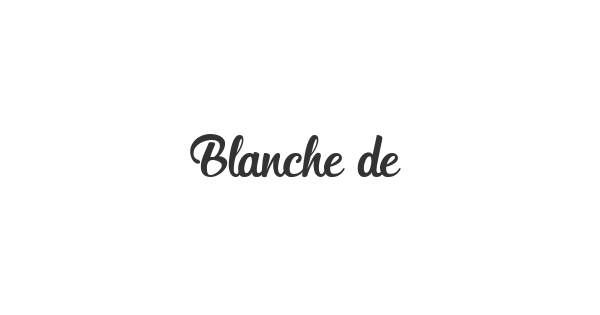 Blanche de la Fontaine font thumbnail