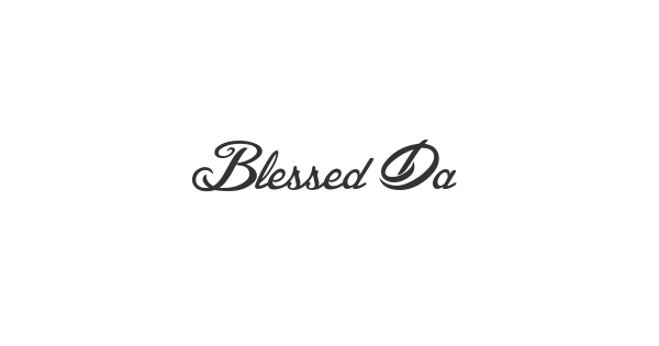 Blessed Day font thumbnail