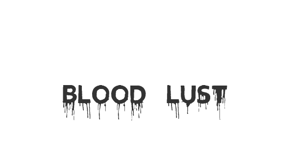 Blood Lust font thumbnail